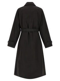 Ssstein Technical Fabric Trench Coat Black