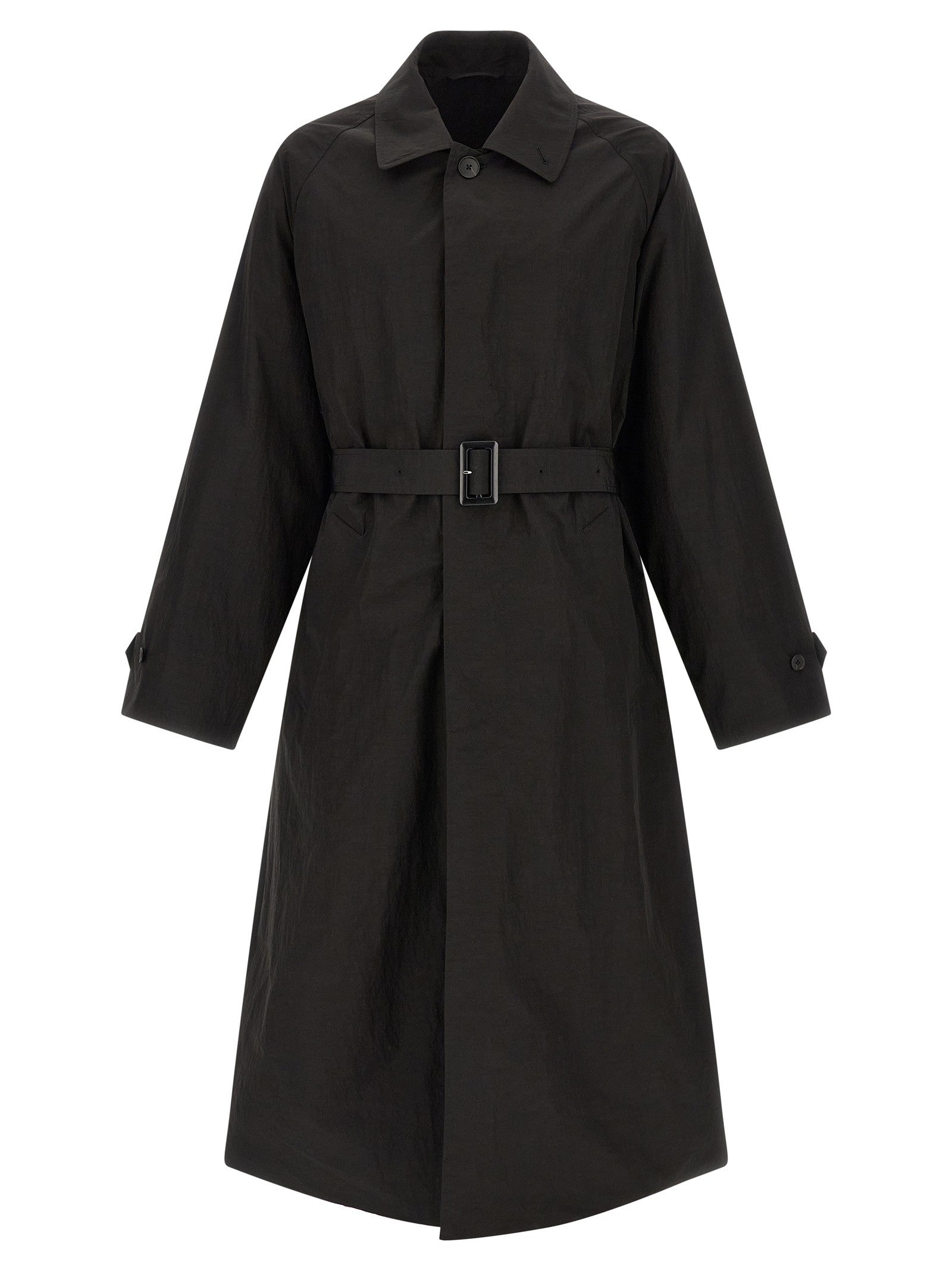 Ssstein Technical Fabric Trench Coat Black