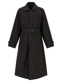 Ssstein Technical Fabric Trench Coat Black