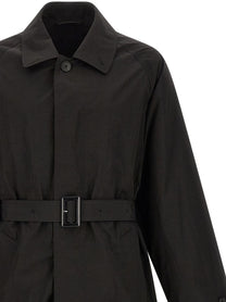 Ssstein Technical Fabric Trench Coat Black