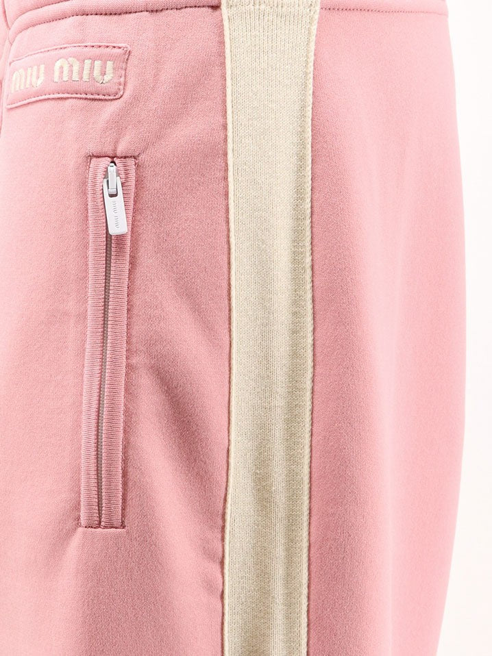 Miu Miu Women's Technical Fabric Trousers White