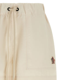 Moncler Grenoble Technical Froissé Shorts White