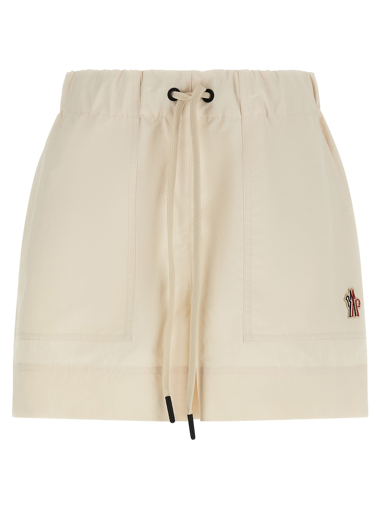 Moncler Grenoble Technical Froissé Shorts White