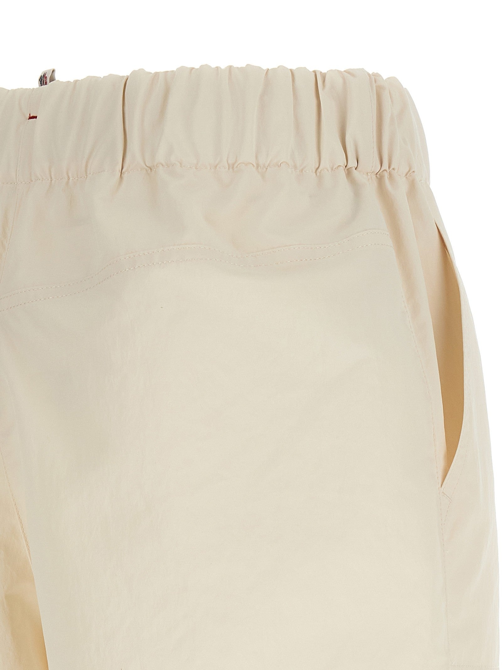 Moncler Grenoble Technical Froissé Shorts White