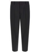 Jil Sander Technical Gabardine Trousers Black