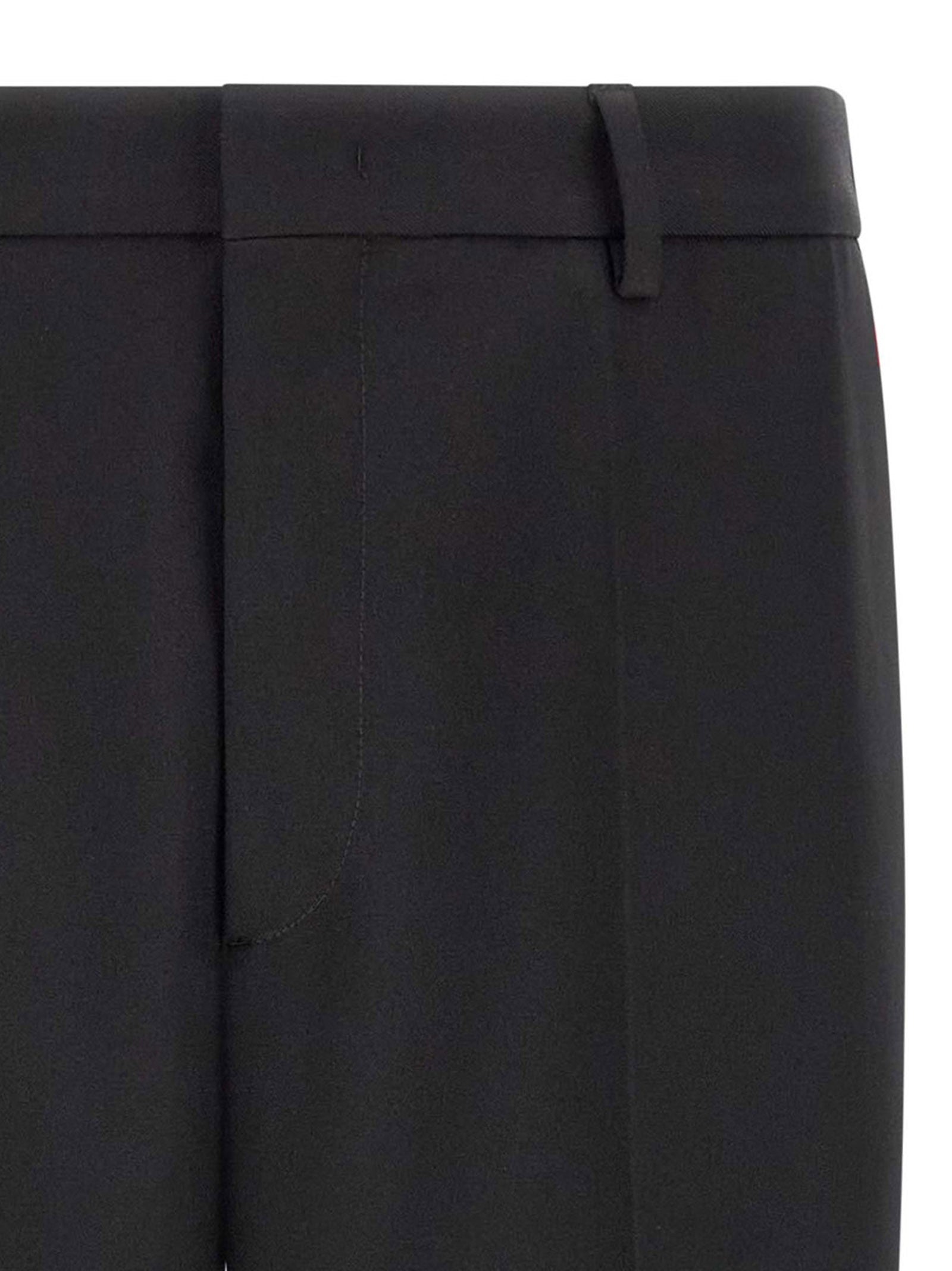 Jil Sander Technical Gabardine Trousers Black