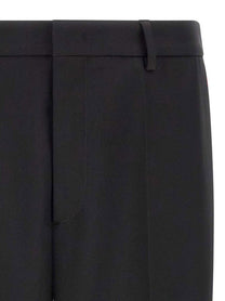Jil Sander Technical Gabardine Trousers Black