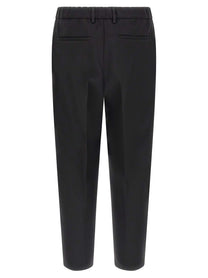 Jil Sander Technical Gabardine Trousers Black