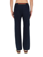 Gucci Men's Technical Panama Pants Blue, view 5