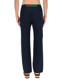 Gucci Men's Technical Panama Pants Blue