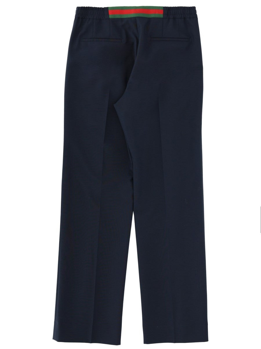 Gucci Men's Technical Panama Pants Blue