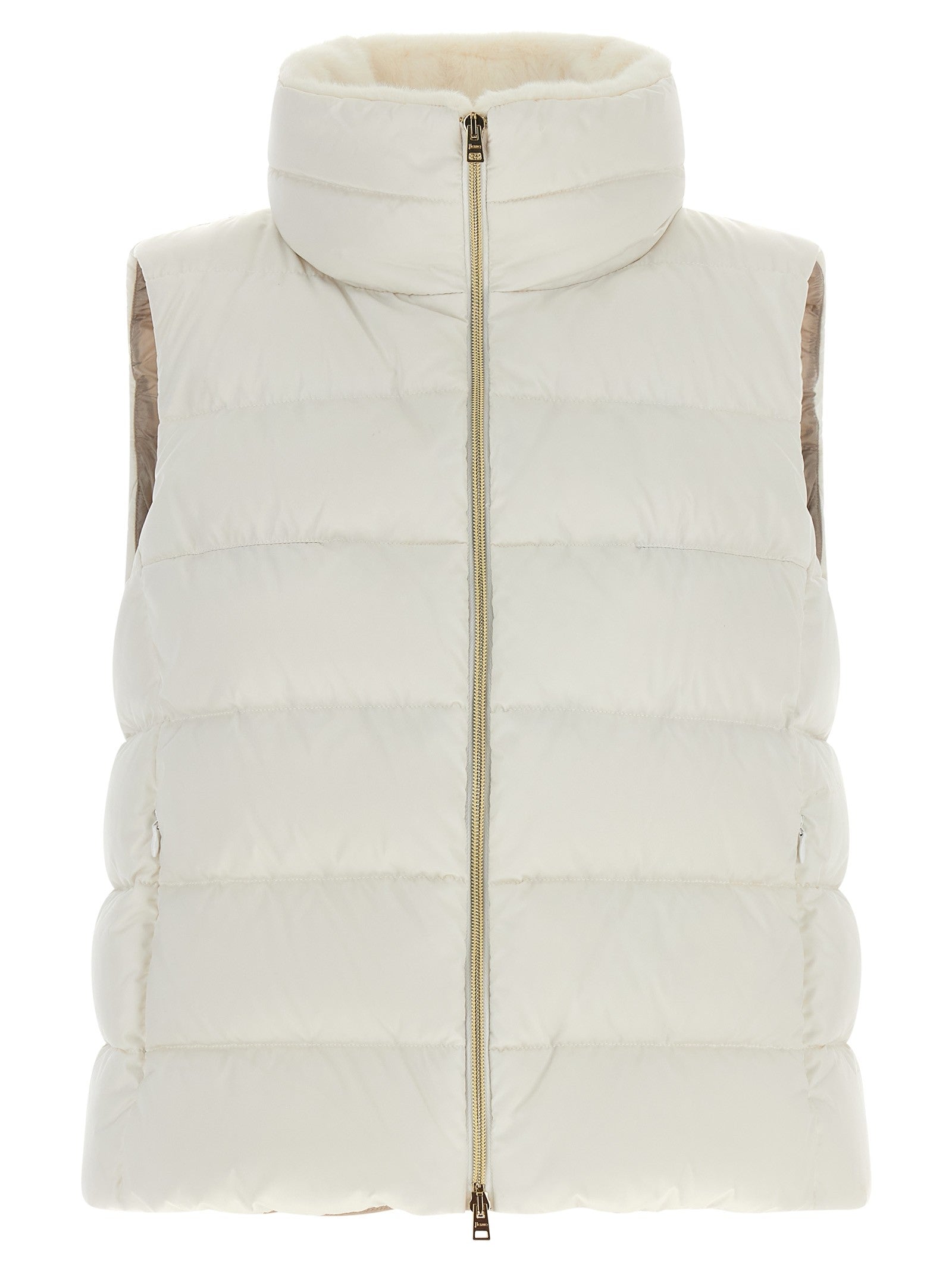 Herno Technical Satin Vest White