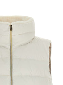 Herno Technical Satin Vest White