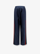 Gucci Women's Technical Silk Poplin Trousers Blue, view 2