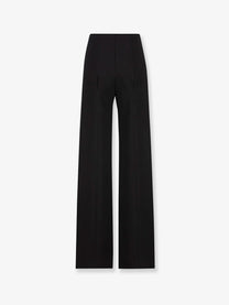 Gucci Women's Technical Stretch Wool Trousers Black