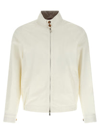 Brunello Cucinelli Techno Cotton Jacket White