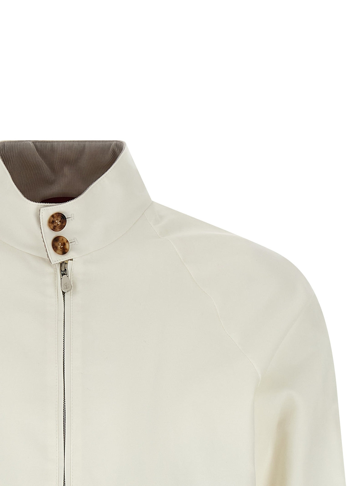 Brunello Cucinelli Techno Cotton Jacket White