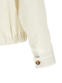 Brunello Cucinelli Techno Cotton Jacket White