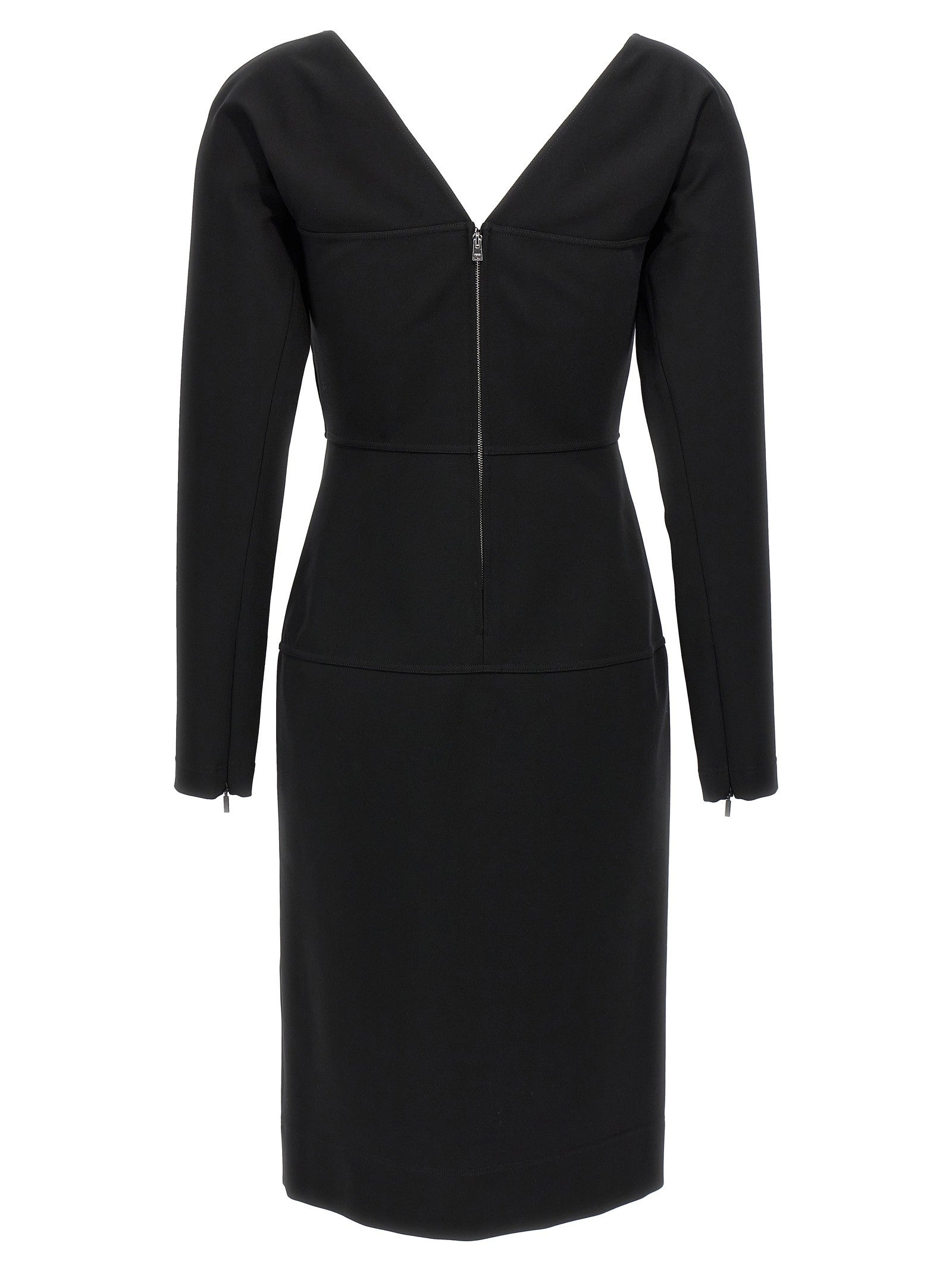 Fendi Techno Jersey Dress Black