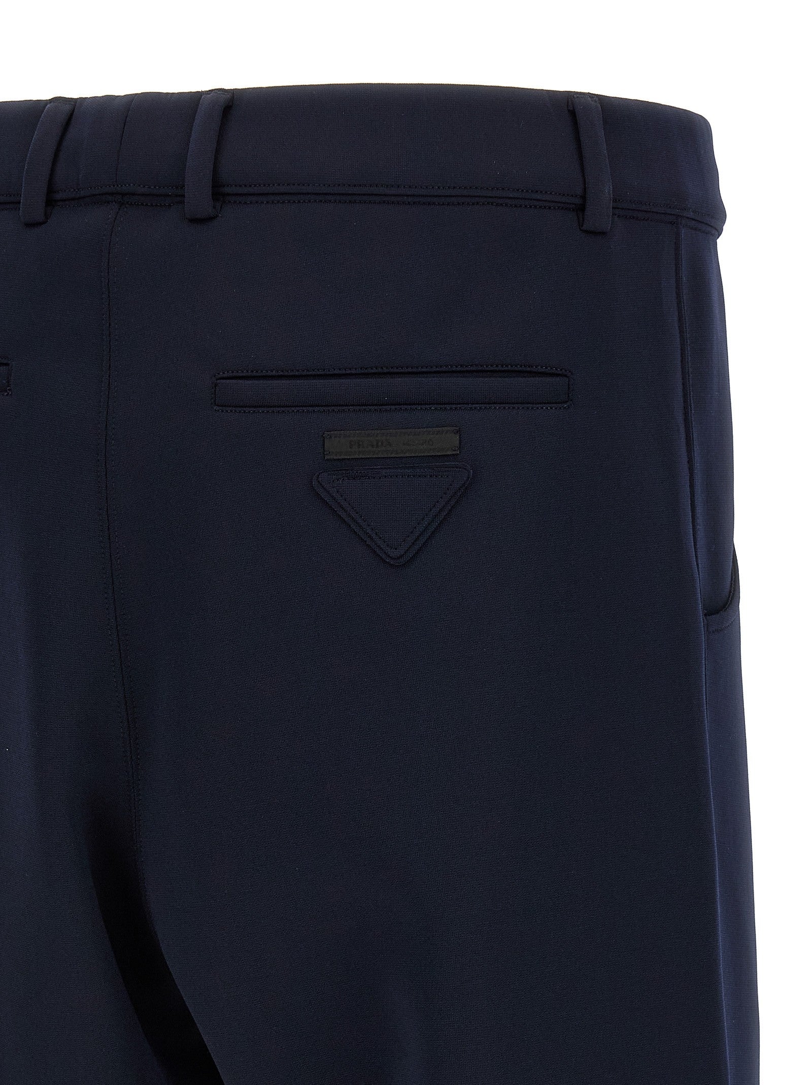 Prada Techno Jersey Pants Blue