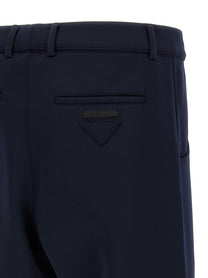Prada Techno Jersey Pants Blue