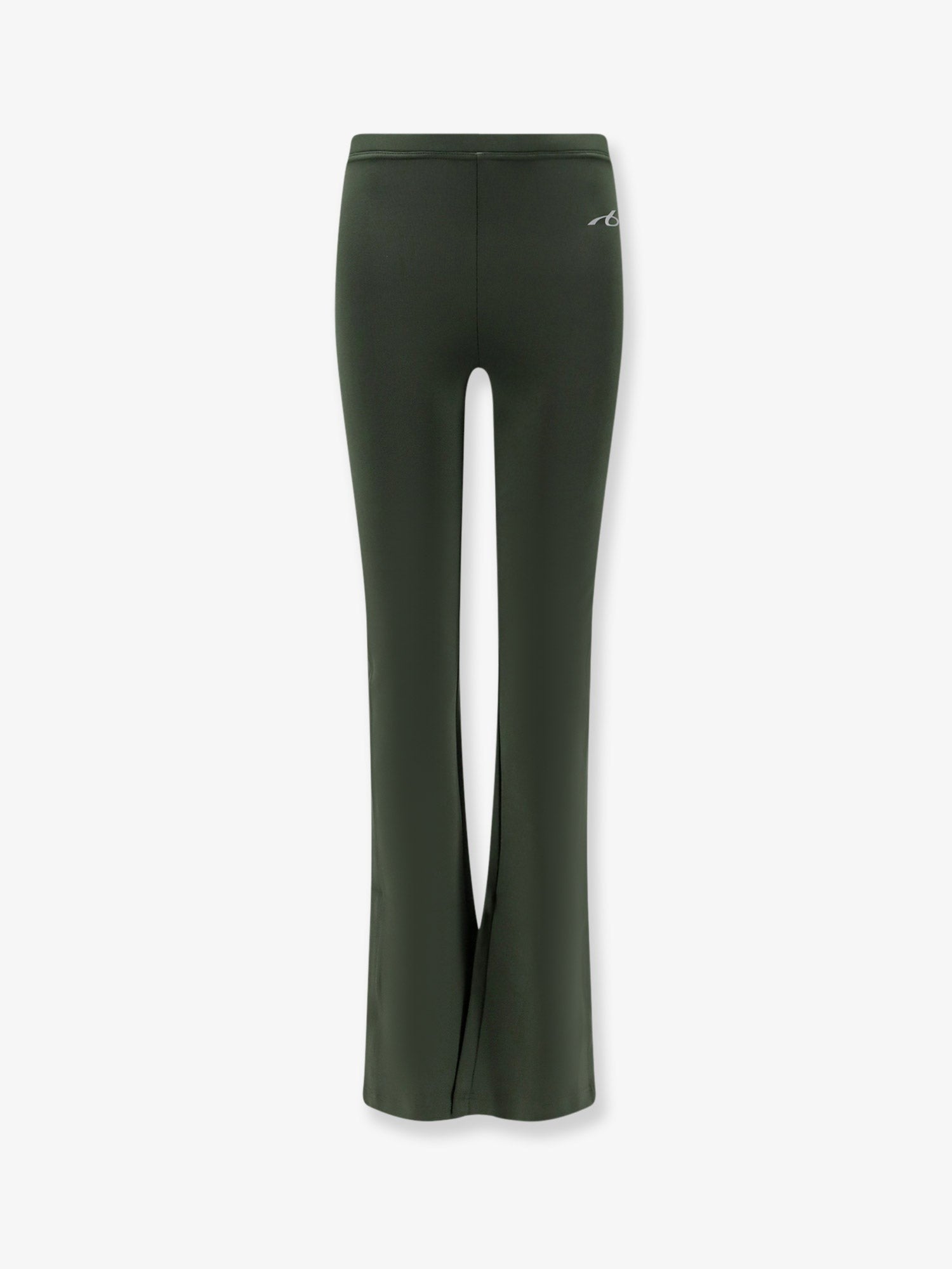 Balenciaga Women's Techwear Flared Technical Fabric Leggings Green