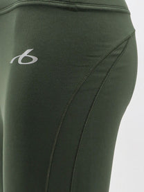 Balenciaga Women's Techwear Flared Technical Fabric Leggings Green