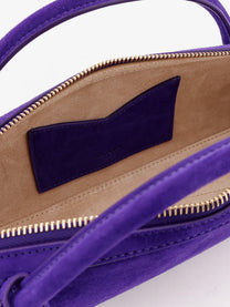 ALAÏA Women's Teckel Clutch Suede Handbag Iris
