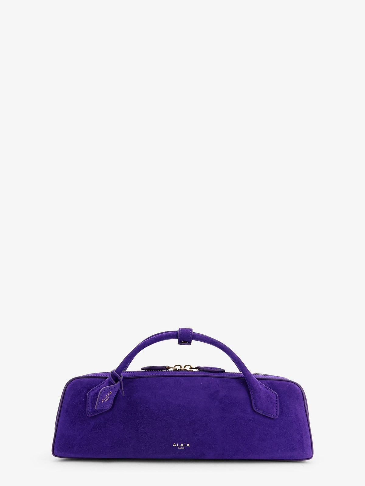 ALAÏA Women's Teckel Clutch Suede Handbag Iris