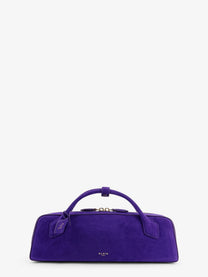 ALAÏA Women's Teckel Clutch Suede Handbag Iris