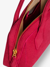 ALAÏA Women's Teckel Clutch Suede Handbag DALIA