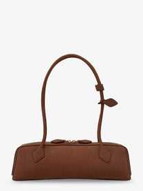 ALAÏA Women's Teckel Medium Suede Shoulder Bag Brown