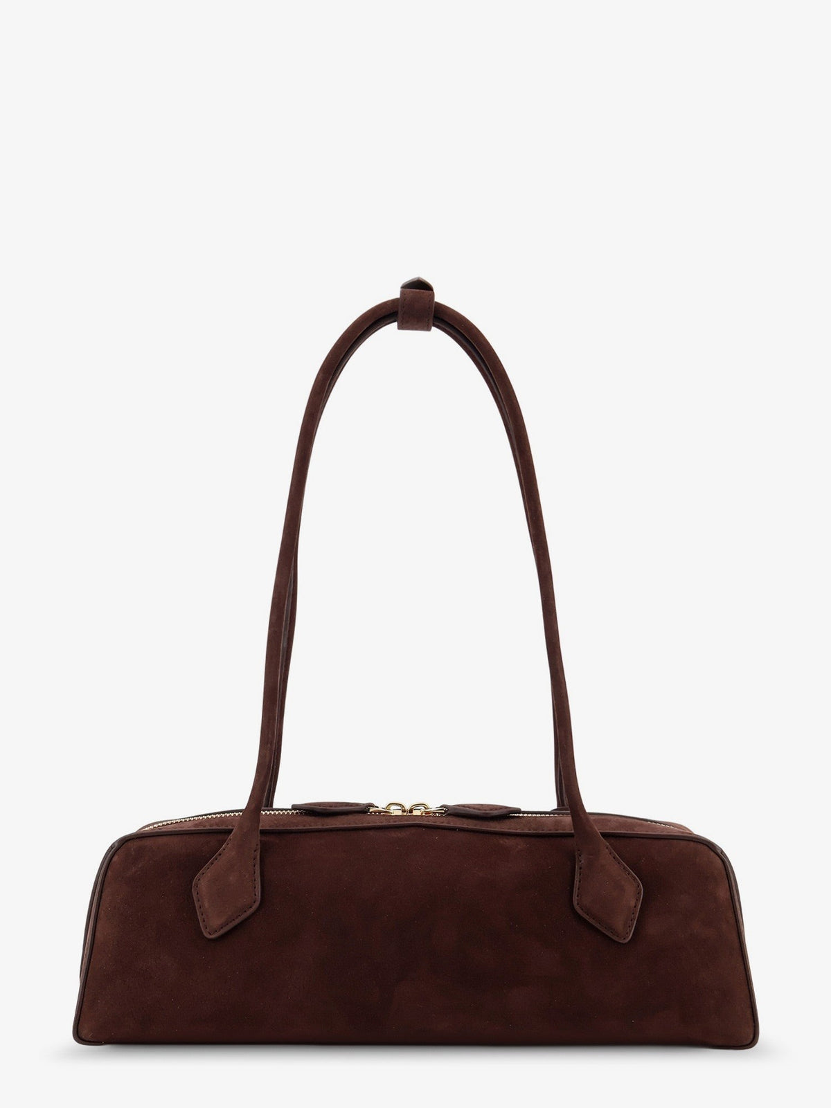 ALAÏA Women's Teckel Medium Suede Shoulder Bag Brown