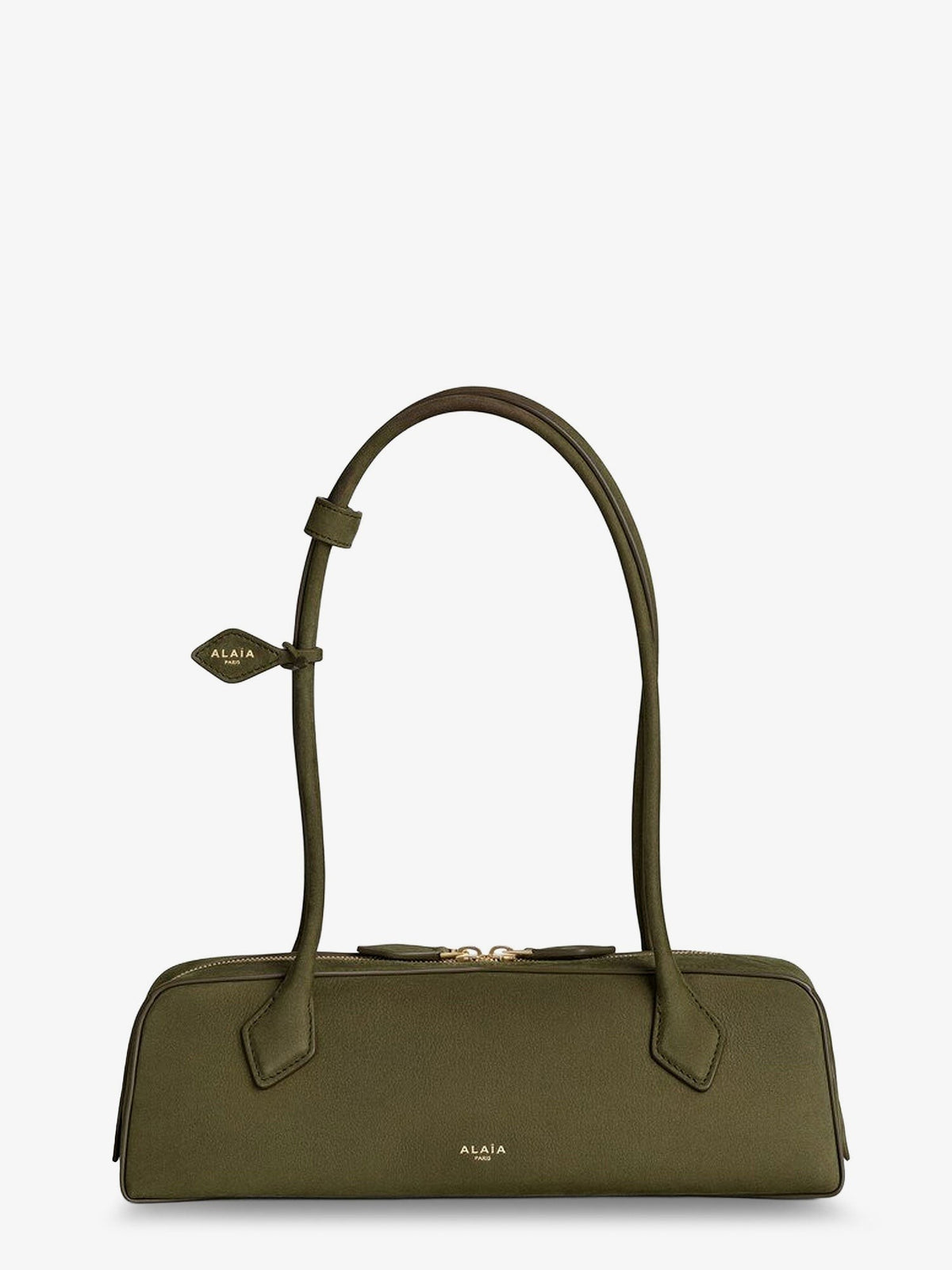 ALAÏA Women's Teckel Medium Suede Shoulder Bag Beige