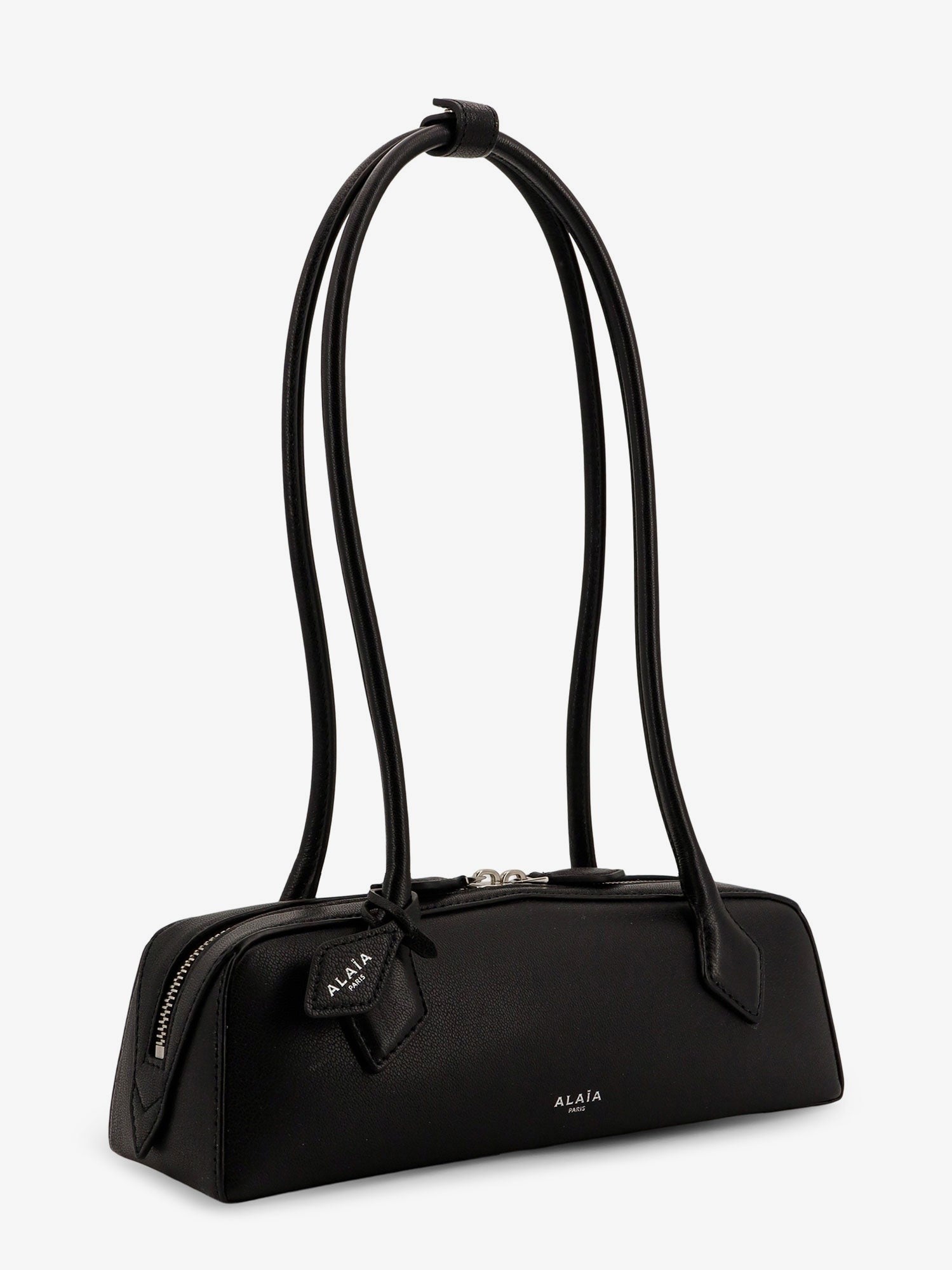 ALAÏA Women's Teckel Small Leather Shoulder Bag Black