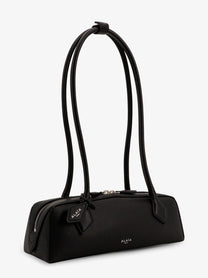 ALAÏA Women's Teckel Small Leather Shoulder Bag Black