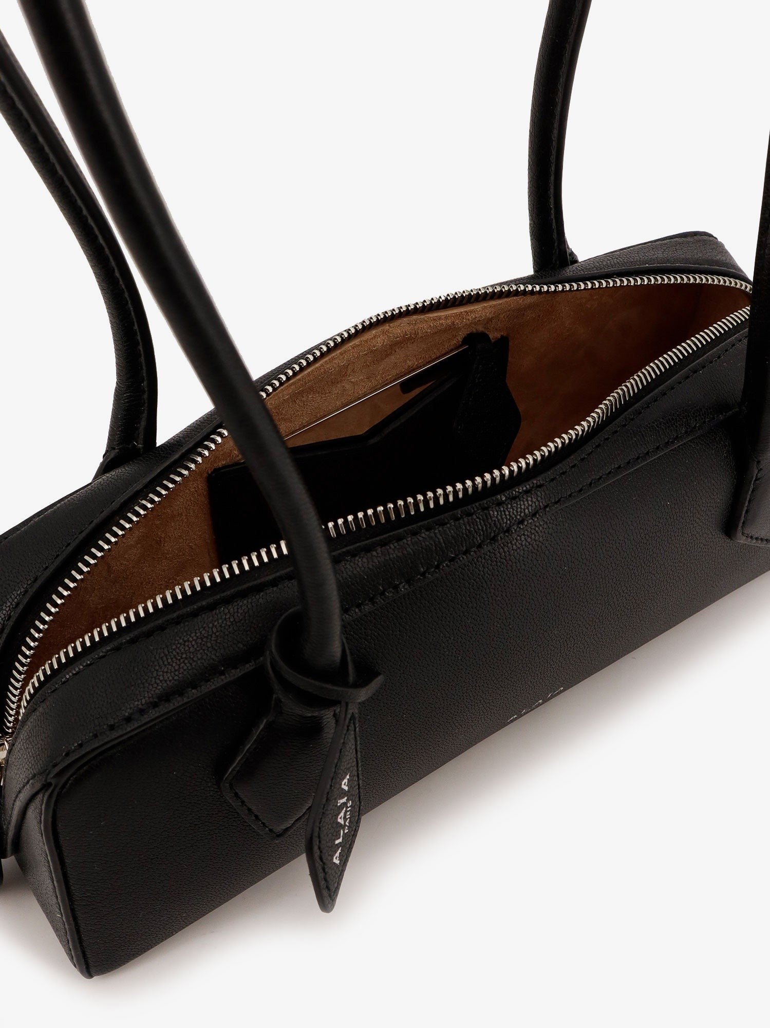 ALAÏA Women's Teckel Small Leather Shoulder Bag Black