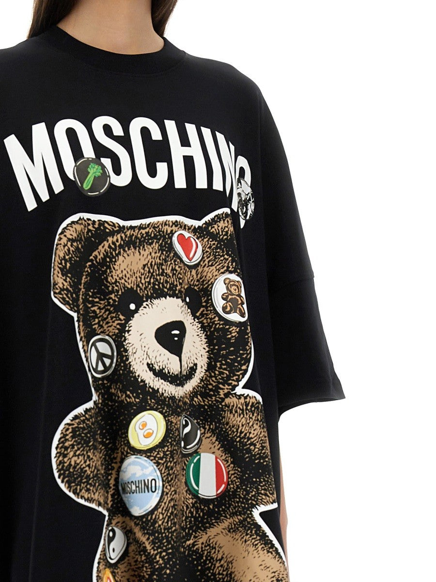 Moschino Women's Teddy Bear Short Dress Black