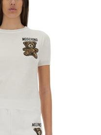 Moschino Women's Teddy Bear Sweater White