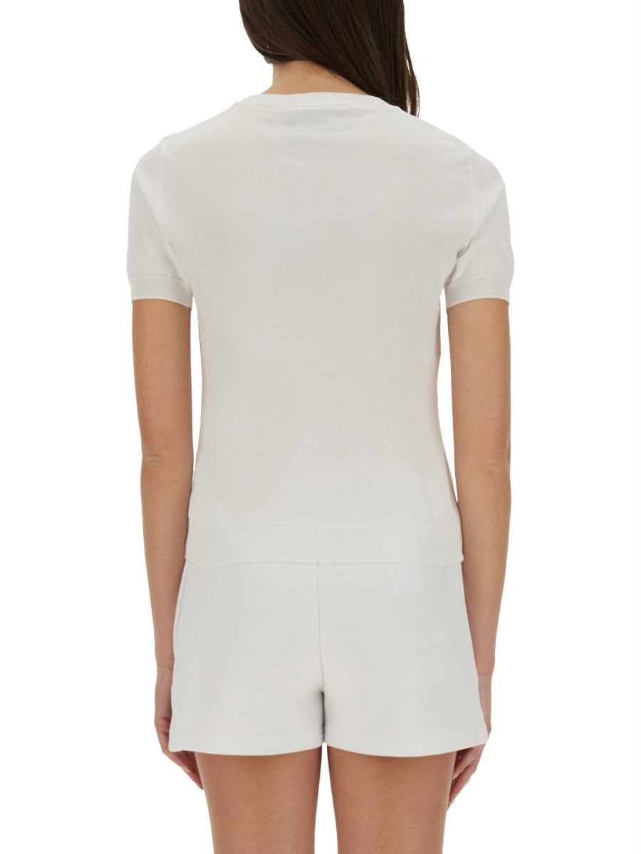 Moschino Women's Teddy Bear Sweater White