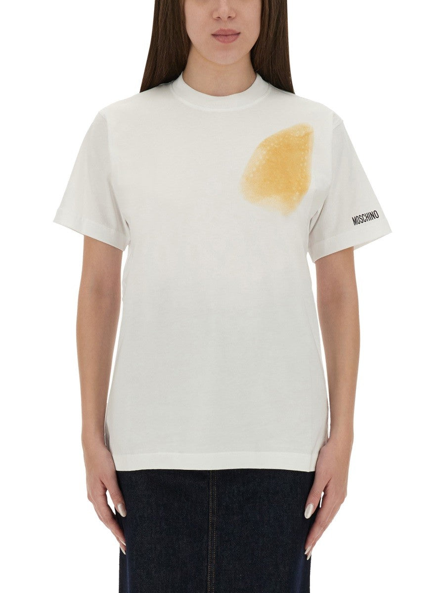 Moschino Women's Shirt Too Much Irony! White