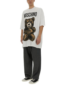 Moschino Men's Teddy Bear Shirt White
