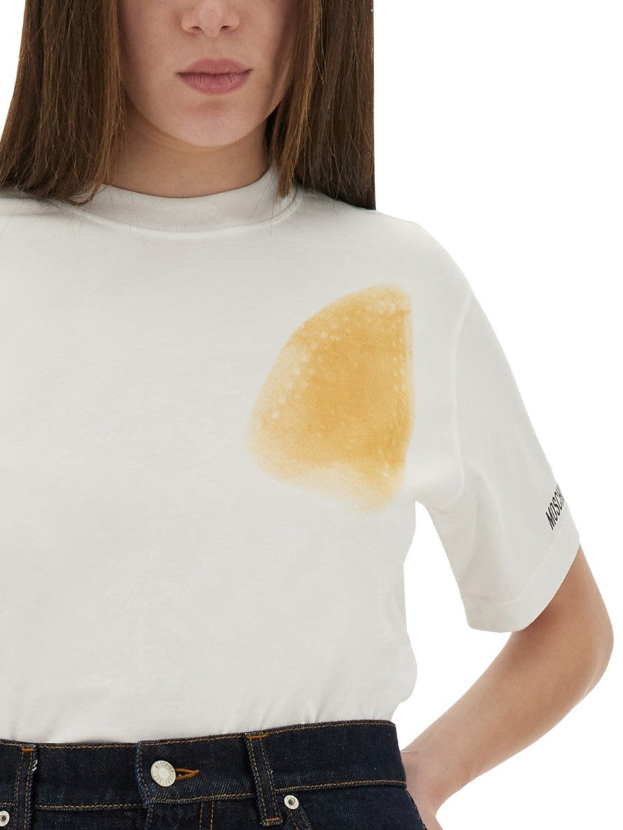 Moschino Women's Shirt Too Much Irony! White