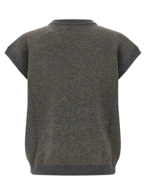 Magliano Teddy Bear Vest Grey