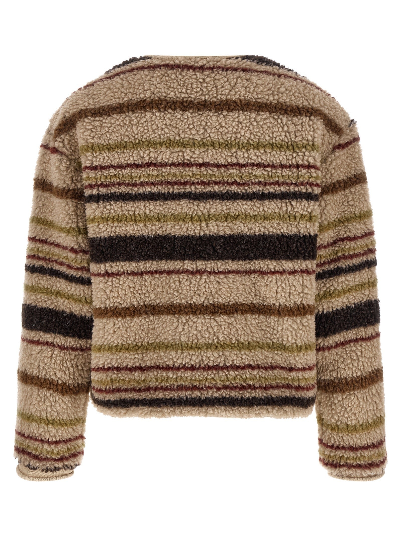Moncler Teddy Effect Cardigan Brown
