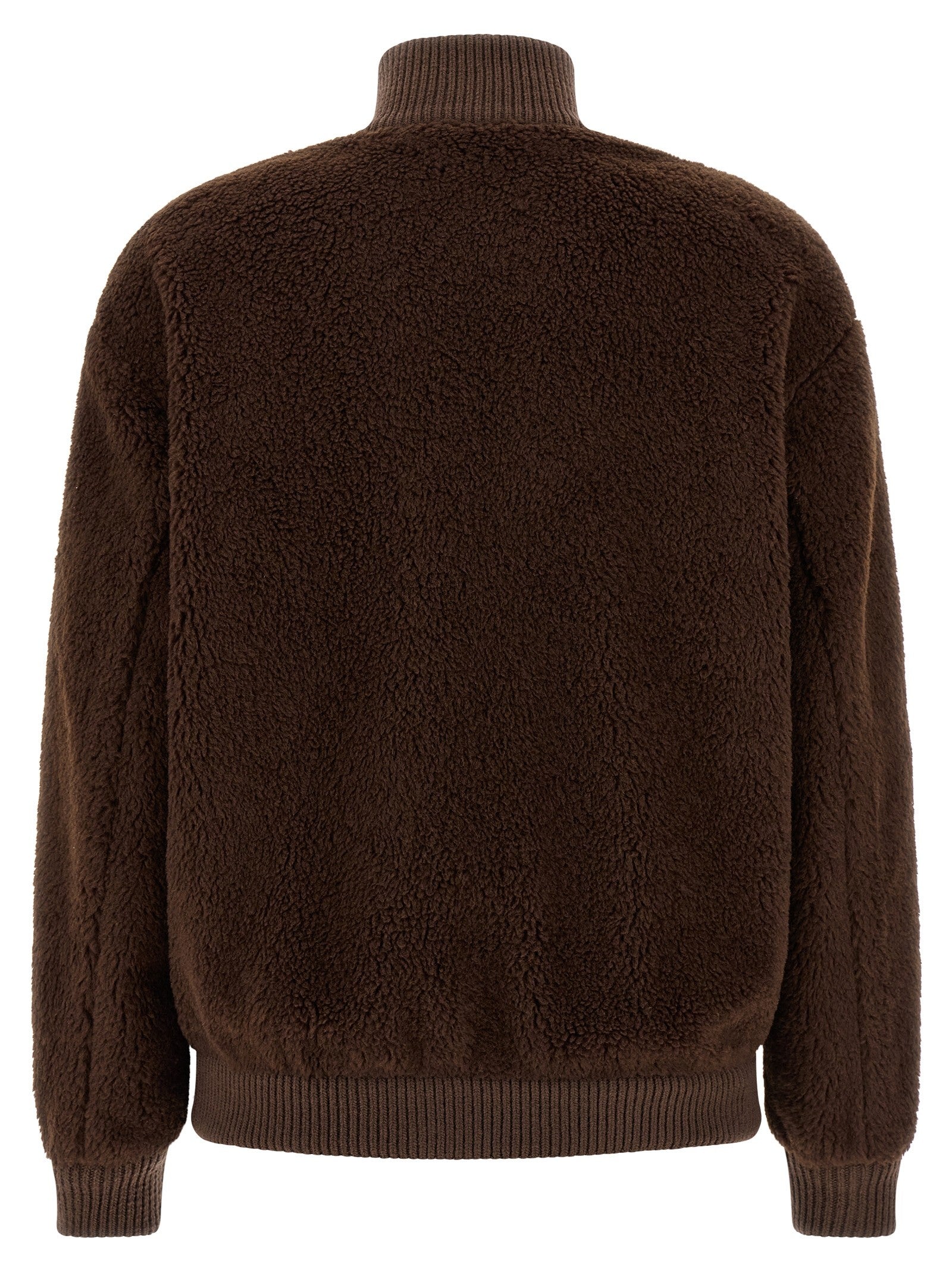 PRADA Teddy Fur Jacket Brown