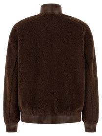 PRADA Teddy Fur Jacket Brown