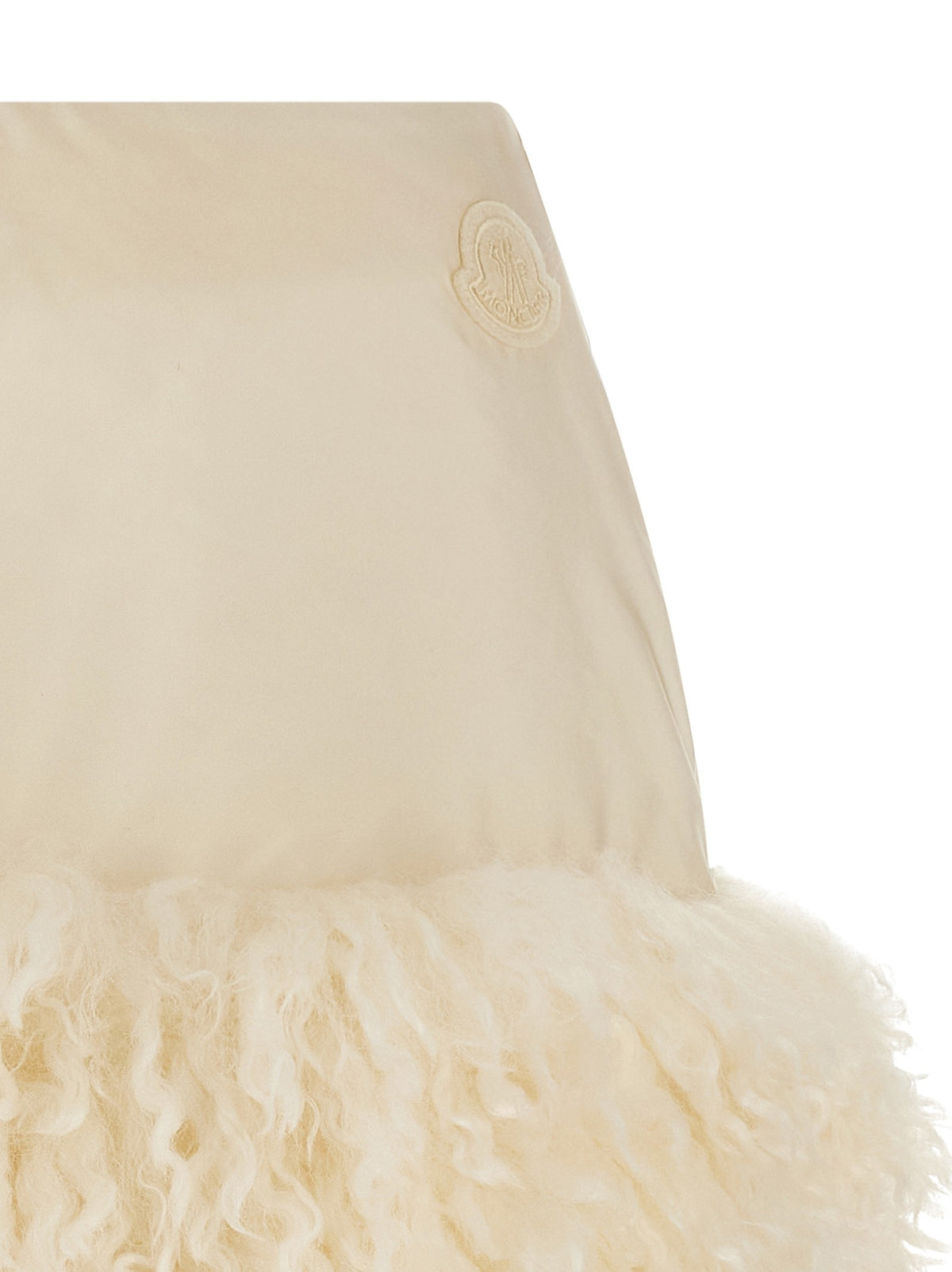 Moncler Teddy Insert Skirt White