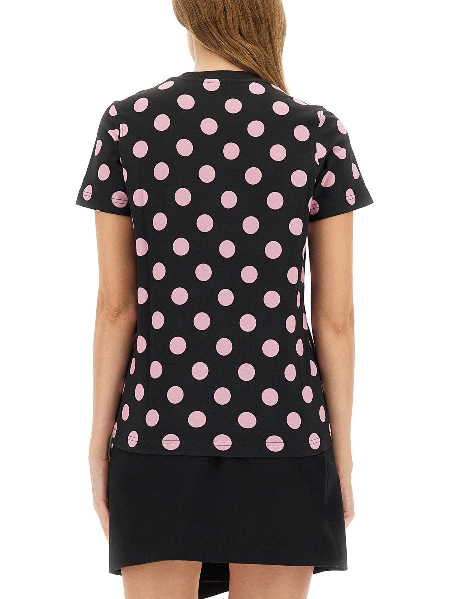 Moschino Women's Teddy Polka Dots Shirt Black