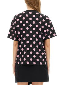Moschino Women's Teddy Polka Dots Shirt Black